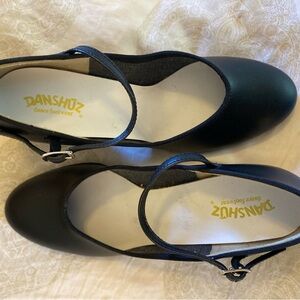 Danshuz Black Mary Jane Dance Shoes, Size 8.5